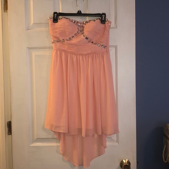 Strapless High Low Homecoming-ish Dress - Picture 1 of 12